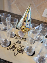 Load image into Gallery viewer, Cheers to the New Year Shot Board