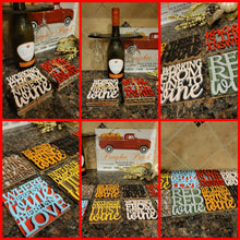 Load image into Gallery viewer, Wine Coasters Quotes