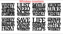 Load image into Gallery viewer, Whiskey Coasters