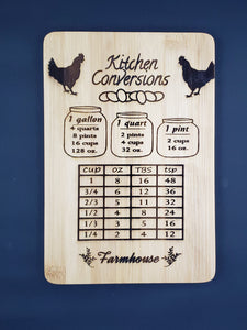 Kitchen Conversions Bamboo Cutting Board 9x12