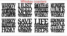 Load image into Gallery viewer, Whiskey Coasters
