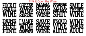 F**k it Open the Wine Coasters